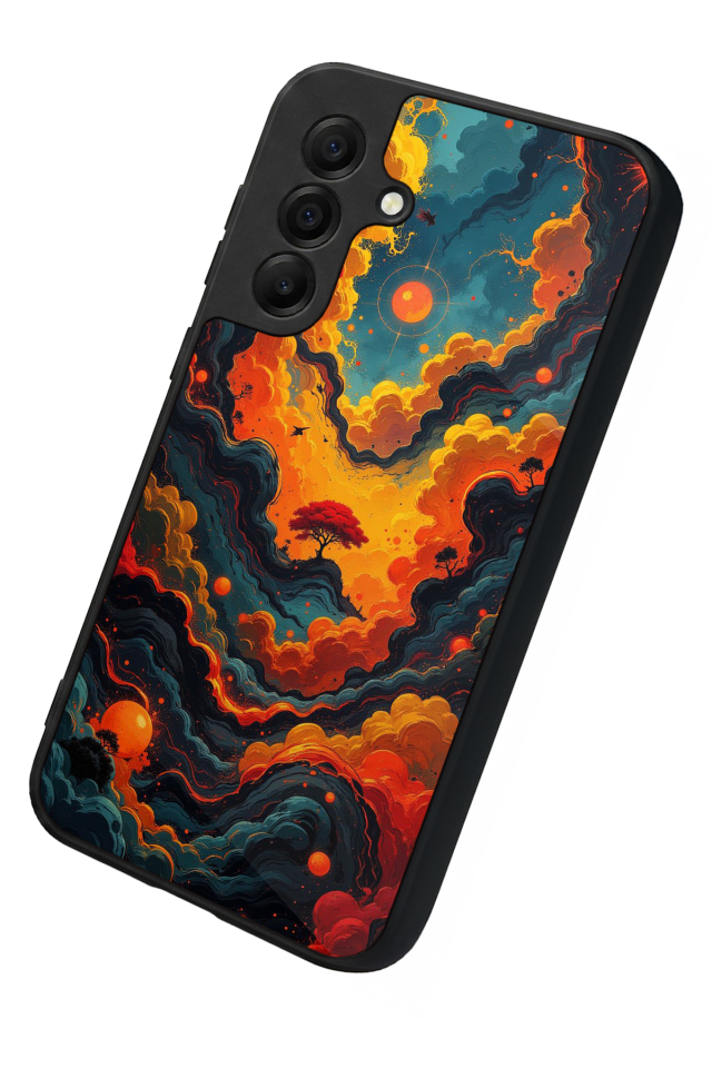 Samsung Galaxy A17 Uyumlu Abstract Tasarımlı Glossy Premium Kılıf