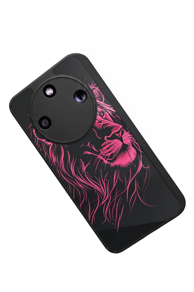 Honor Magic 8 Lite Uyumlu Aslan Tasarımlı Glossy Premium Kılıf