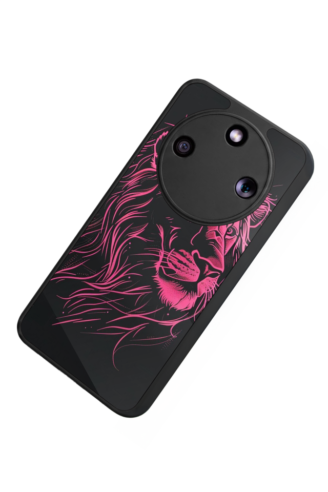 Honor Magic 8 Lite Uyumlu Aslan Tasarımlı Glossy Premium Kılıf