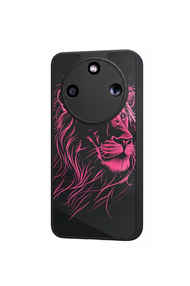 Honor Magic 8 Lite Uyumlu Aslan Tasarımlı Glossy Premium Kılıf