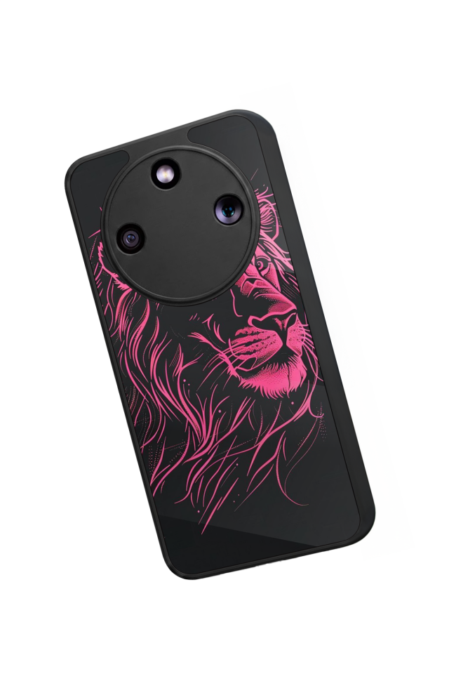 Honor Magic 8 Lite Uyumlu Aslan Tasarımlı Glossy Premium Kılıf