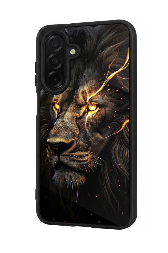 Samsung Galaxy A36 Uyumlu Aslan Tasarımlı Glossy Premium Kılıf