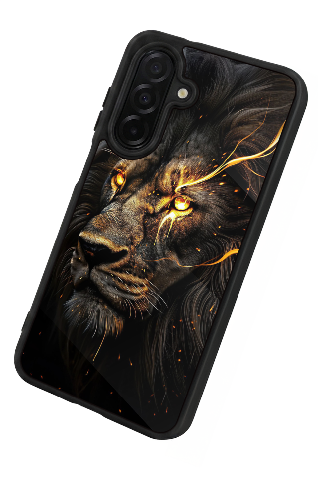 Samsung Galaxy A36 Uyumlu Aslan Tasarımlı Glossy Premium Kılıf