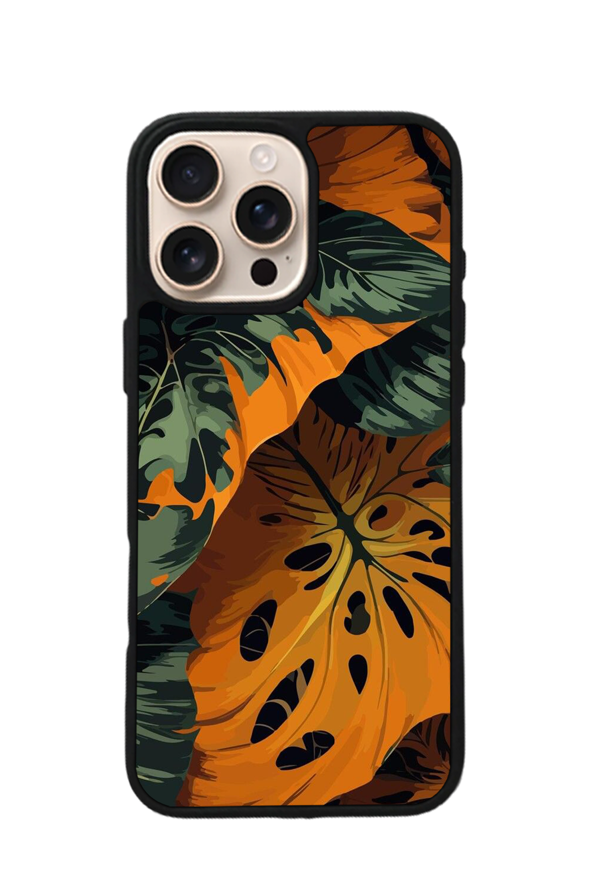 iPhone 14 Pro Uyumlu Botanik Tasarımlı Glossy Premium Kılıf