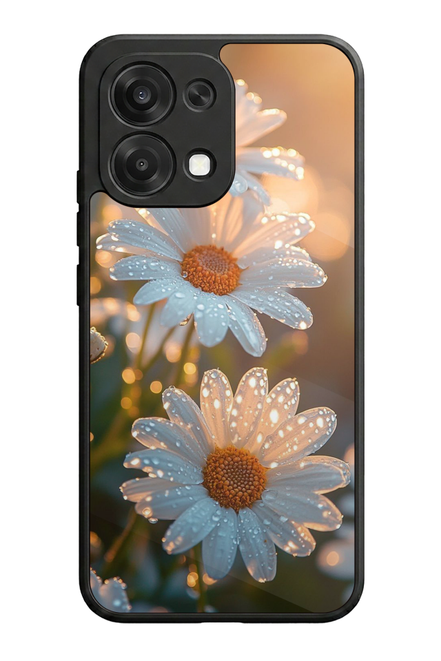 Oppo A6 Pro Uyumlu Cicek Tasarımlı Glossy Premium Kılıf