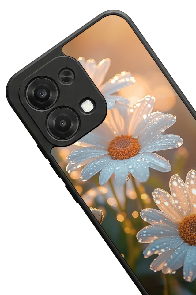 Oppo A6 Pro Uyumlu Cicek Tasarımlı Glossy Premium Kılıf