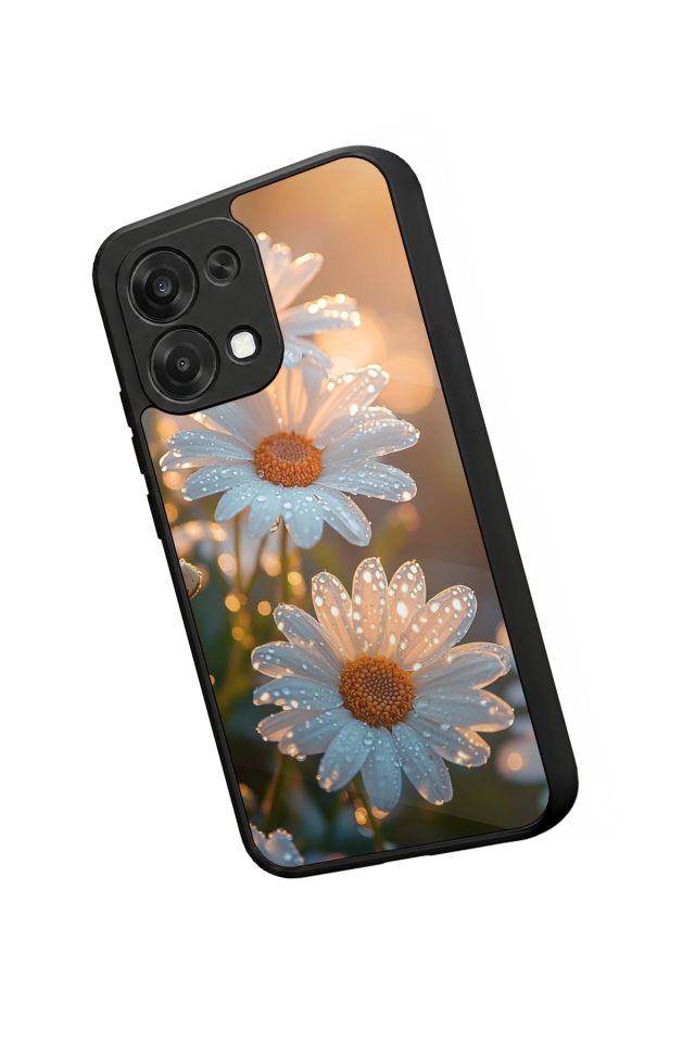 Oppo A6 Pro Uyumlu Cicek Tasarımlı Glossy Premium Kılıf