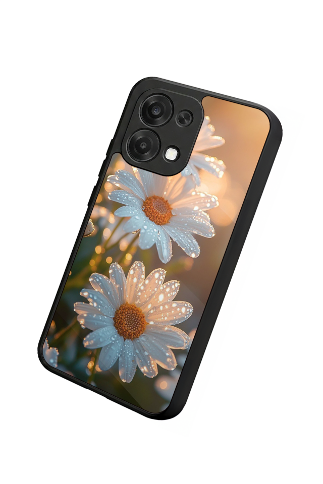Oppo A6 Pro Uyumlu Cicek Tasarımlı Glossy Premium Kılıf