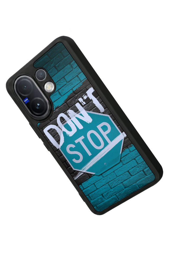 Vivo V60 Uyumlu Dont Stop Tasarımlı Glossy Premium Kılıf