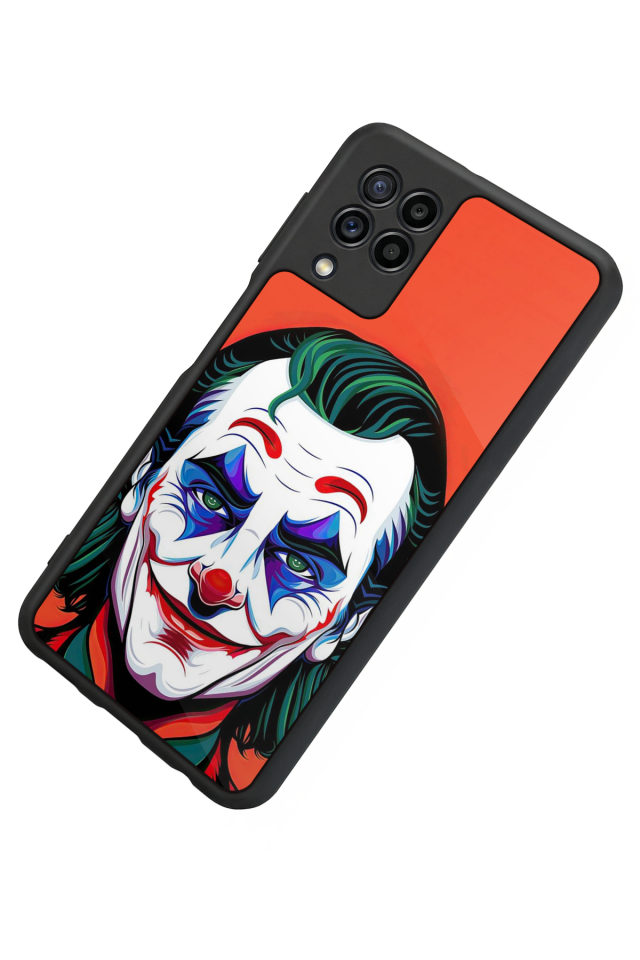 Samsung Galaxy M22 Uyumlu Joker Tasarımlı Glossy Premium Kılıf