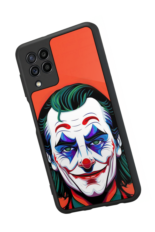 Samsung Galaxy M22 Uyumlu Joker Tasarımlı Glossy Premium Kılıf