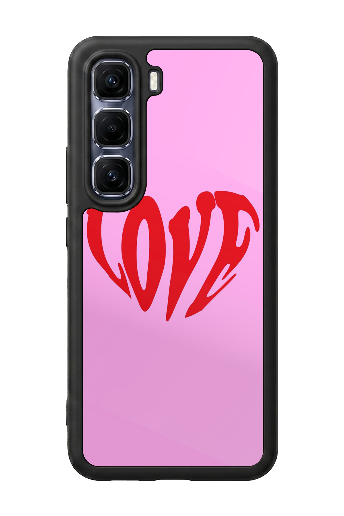 Infinix Hot 60 Pro Plus Uyumlu Kalp Love Tasarımlı Glossy Premium Kılıf