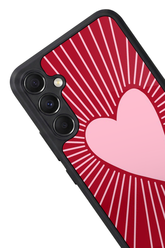 Samsung Galaxy A34 Uyumlu Kalp Love Tasarımlı Glossy Premium Kılıf