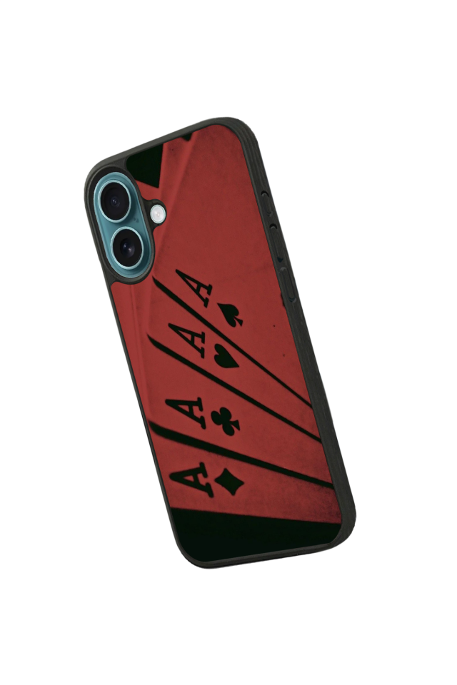 iPhone 16 Uyumlu Kart Tasarımlı Glossy Premium Kılıf