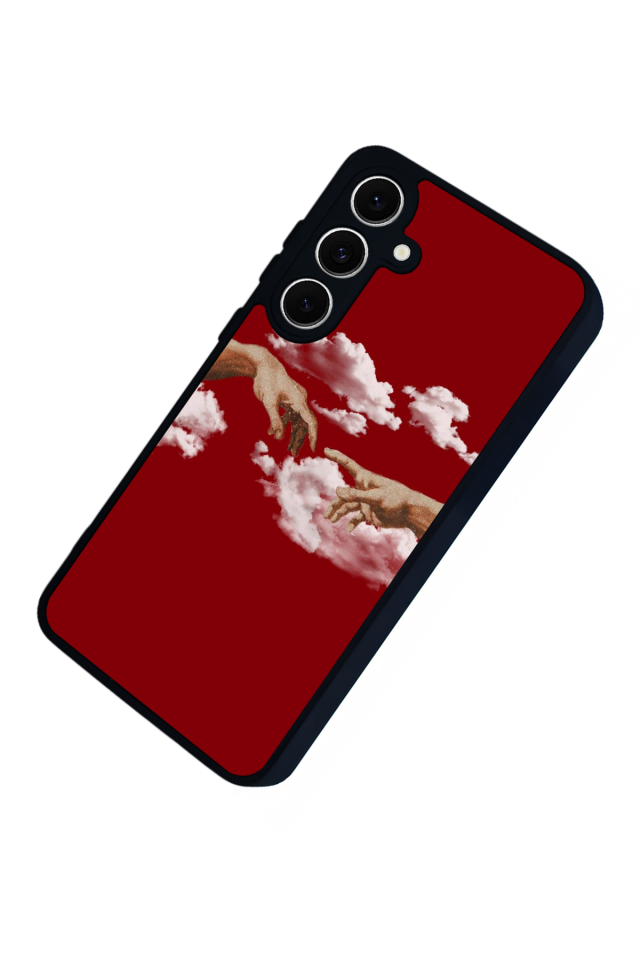 Samsung Galaxy S24 FE Uyumlu Kirmizi Tasarımlı Glossy Premium Kılıf