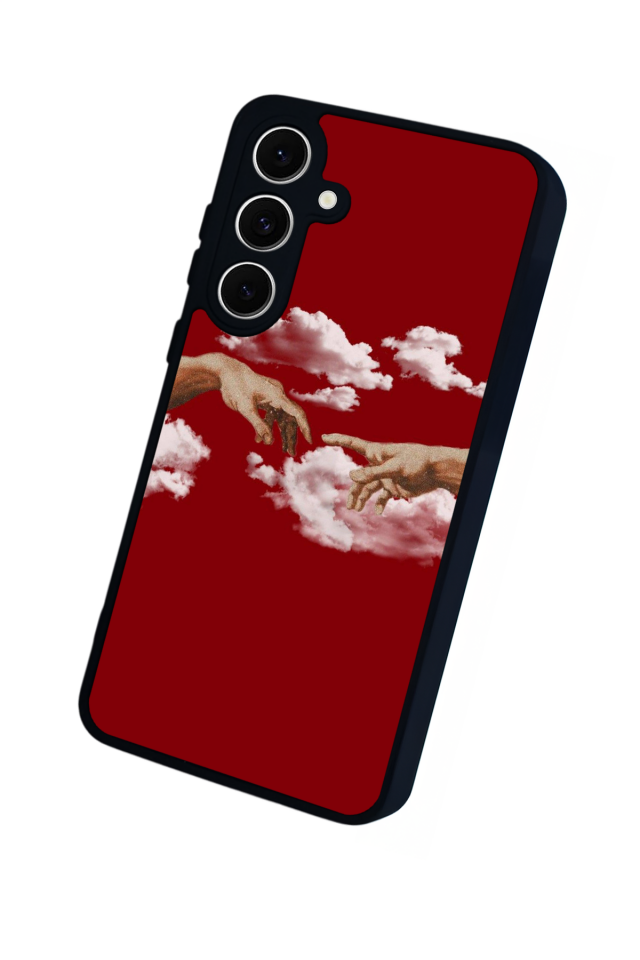 Samsung Galaxy S24 FE Uyumlu Kirmizi Tasarımlı Glossy Premium Kılıf