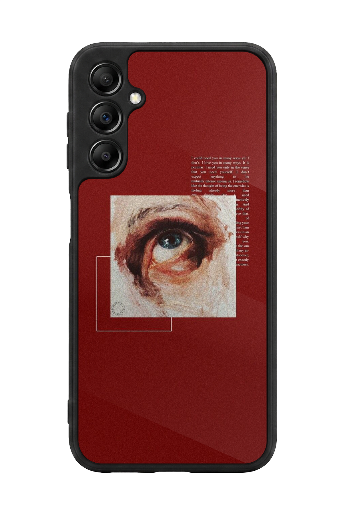Samsung Galaxy A14 Uyumlu Kirmizi Tasarımlı Glossy Premium Kılıf