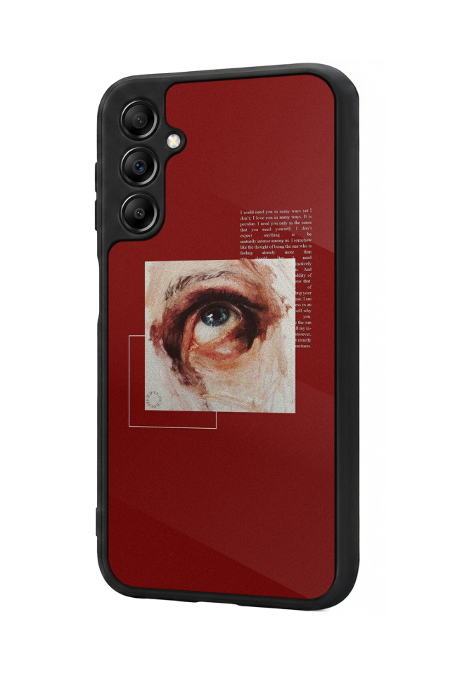 Samsung Galaxy A14 Uyumlu Kirmizi Tasarımlı Glossy Premium Kılıf