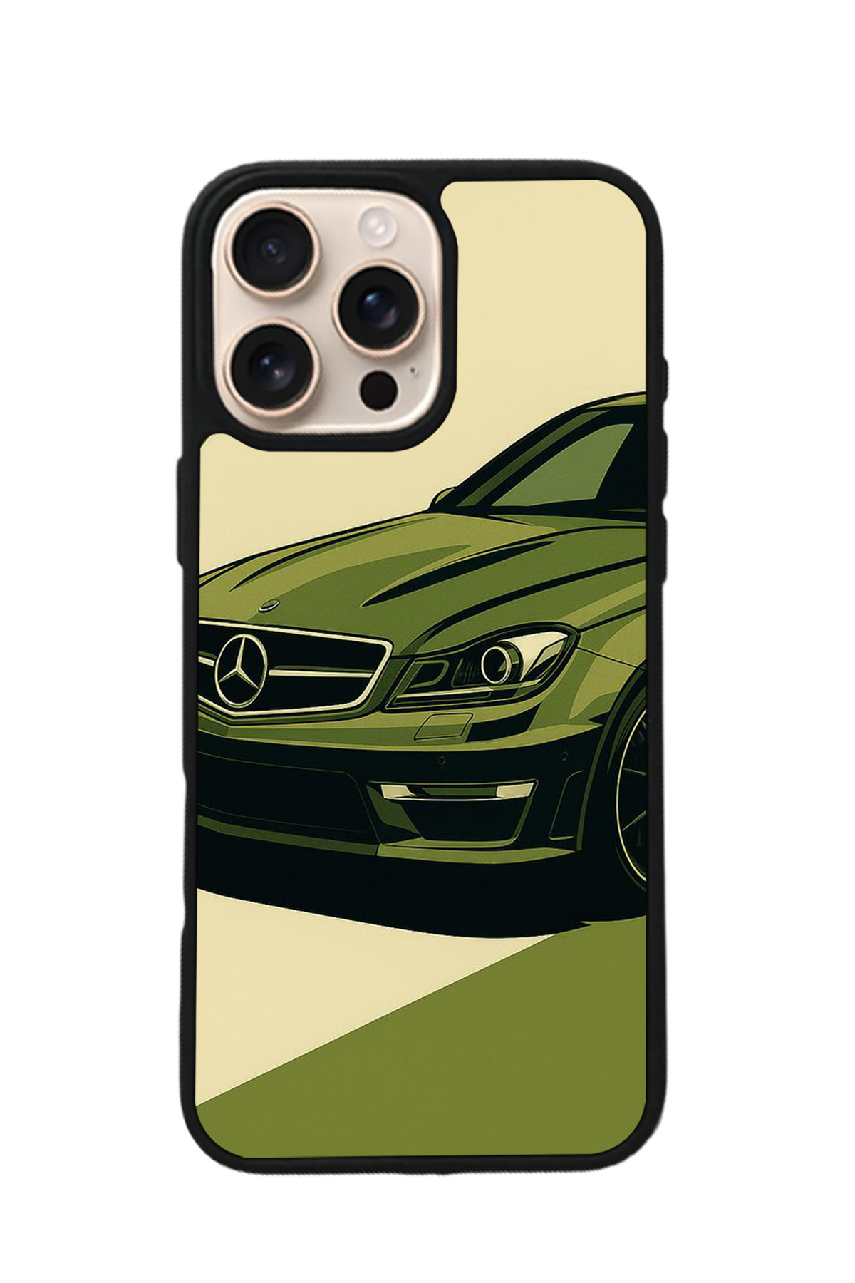iPhone 15 Pro Max Uyumlu Mercedes Tasarımlı Glossy Premium Kılıf