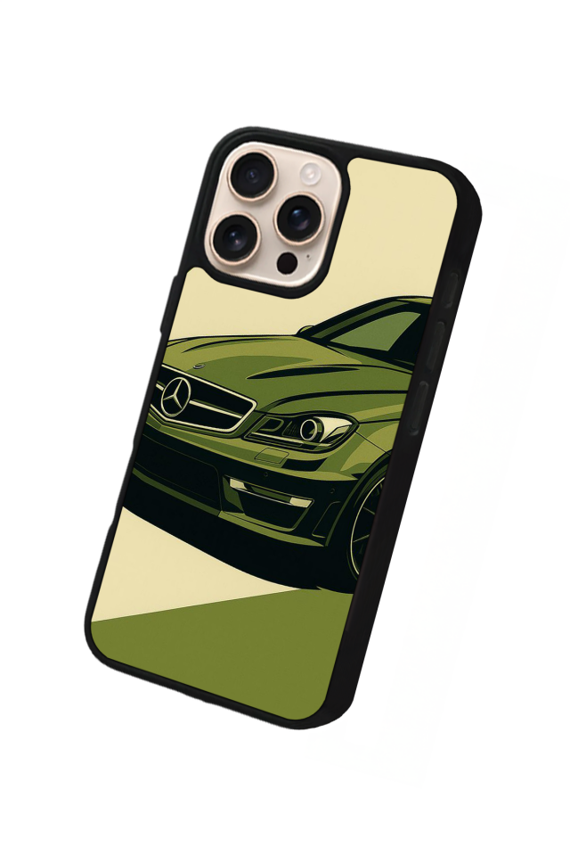 iPhone 15 Pro Max Uyumlu Mercedes Tasarımlı Glossy Premium Kılıf
