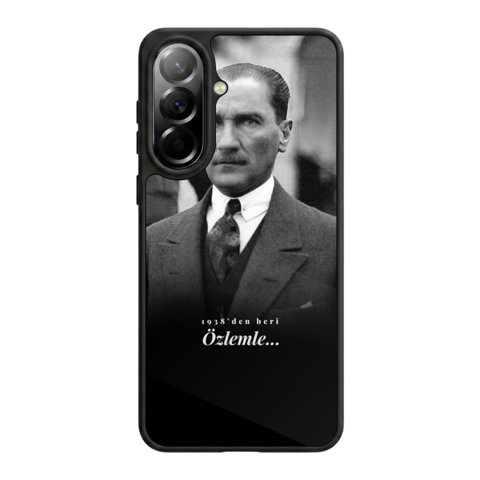 Samsung Galaxy A37 Uyumlu Mustafa Kemal Ataturk Tasarımlı Glossy Premium Kılıf