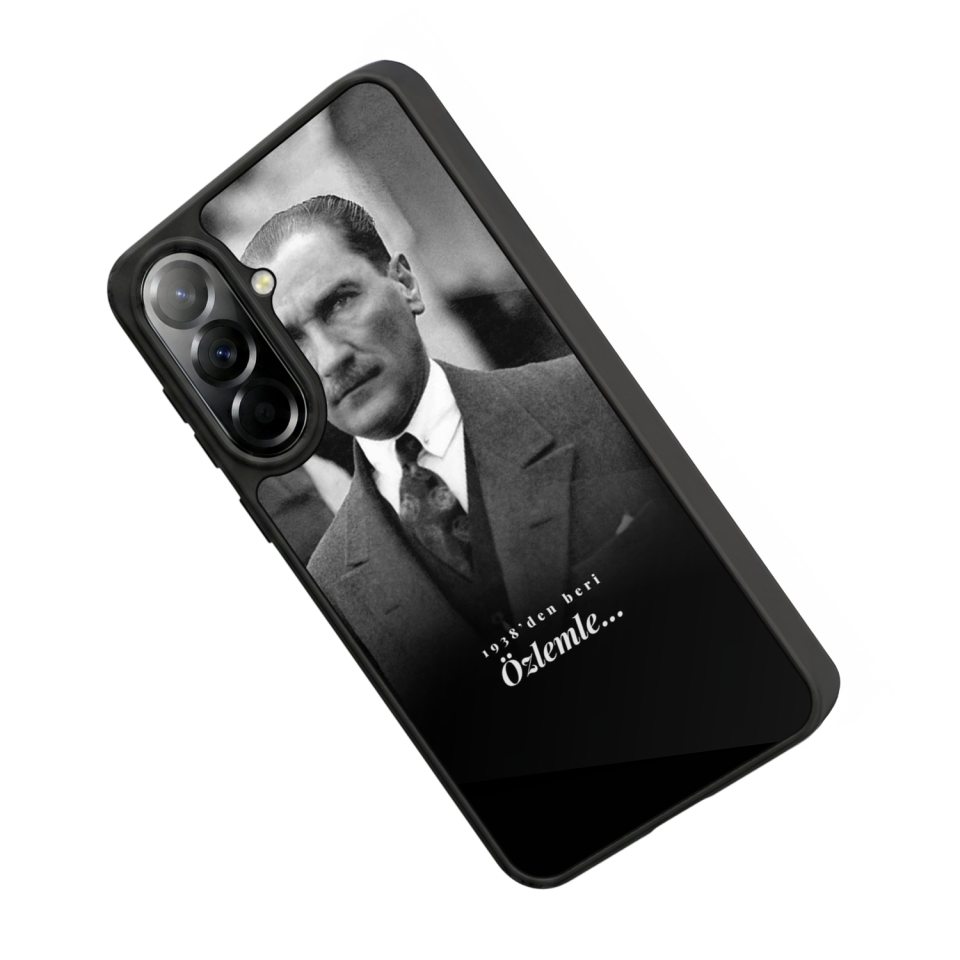 Samsung Galaxy A37 Uyumlu Mustafa Kemal Ataturk Tasarımlı Glossy Premium Kılıf