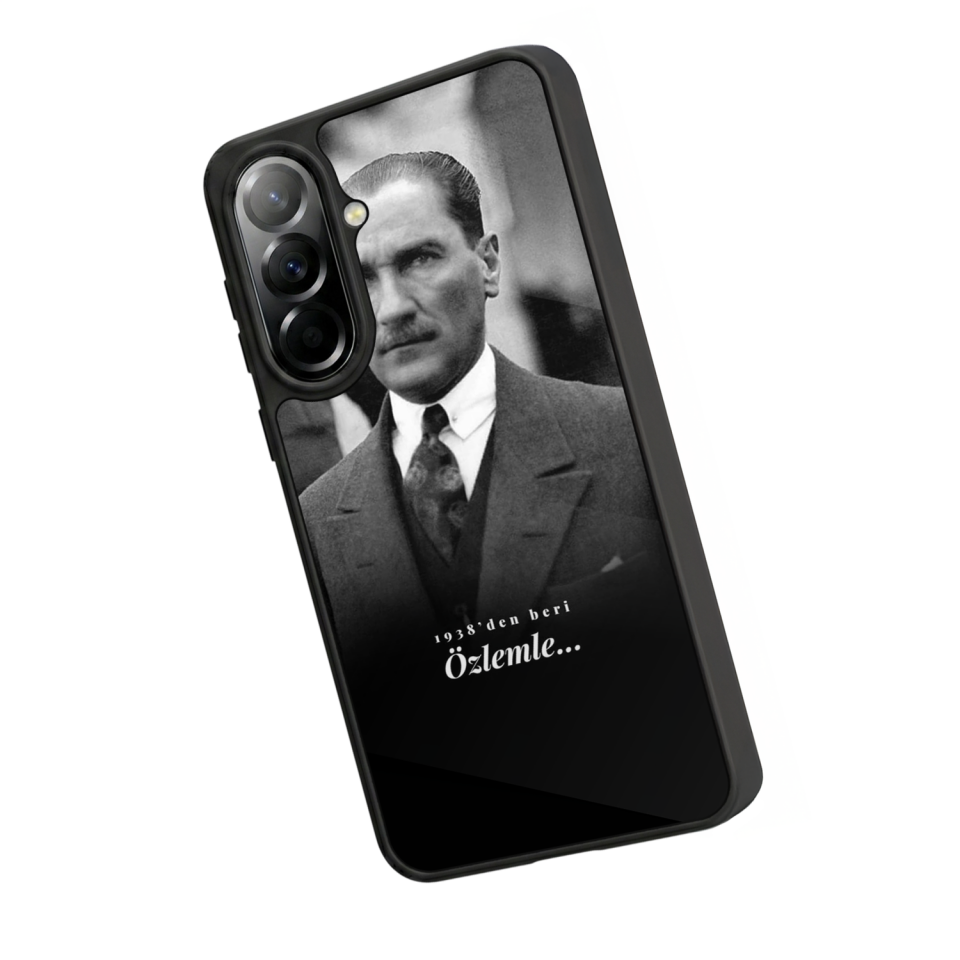 Samsung Galaxy A37 Uyumlu Mustafa Kemal Ataturk Tasarımlı Glossy Premium Kılıf