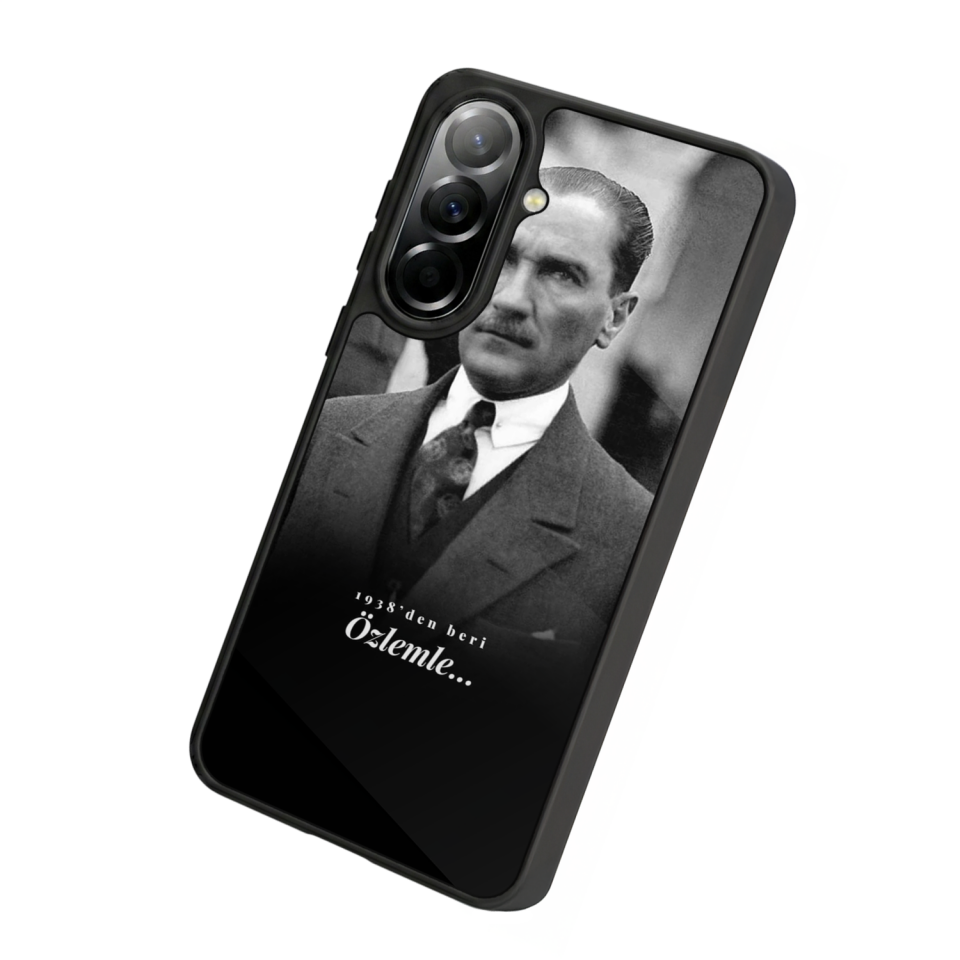 Samsung Galaxy A37 Uyumlu Mustafa Kemal Ataturk Tasarımlı Glossy Premium Kılıf