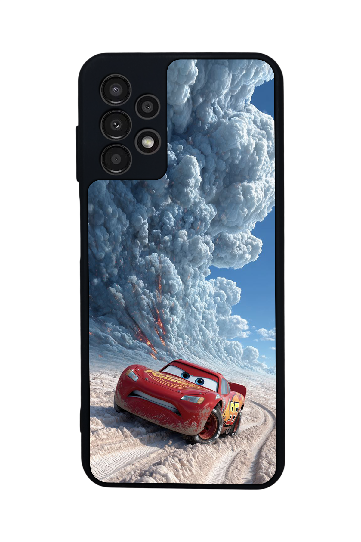 Samsung Galaxy A23 Uyumlu Şimsek McQueen Tasarımlı Glossy Premium Kılıf