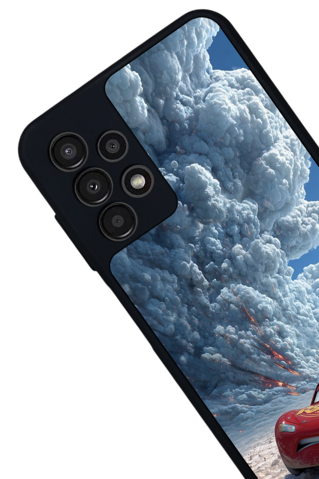 Samsung Galaxy A23 Uyumlu Şimsek McQueen Tasarımlı Glossy Premium Kılıf