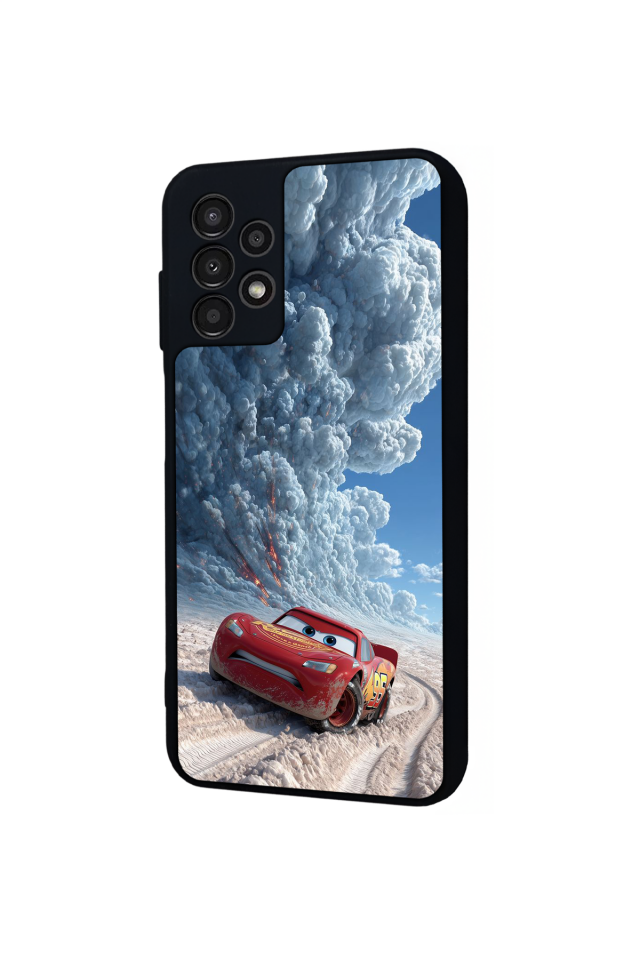 Samsung Galaxy A23 Uyumlu Şimsek McQueen Tasarımlı Glossy Premium Kılıf