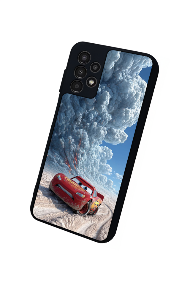 Samsung Galaxy A23 Uyumlu Şimsek McQueen Tasarımlı Glossy Premium Kılıf