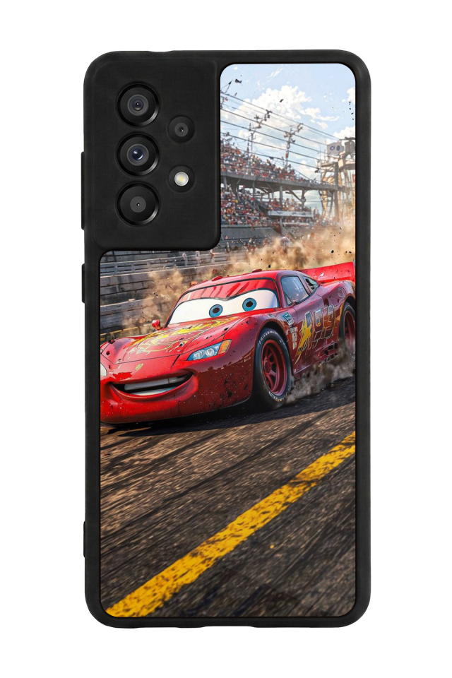 Samsung Galaxy A73 Uyumlu Şimsek McQueen Tasarımlı Glossy Premium Kılıf