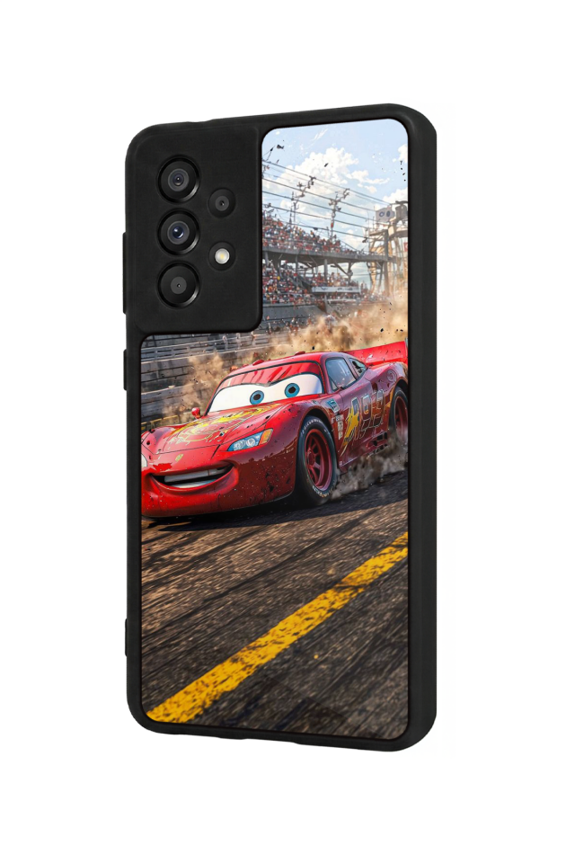 Samsung Galaxy A73 Uyumlu Şimsek McQueen Tasarımlı Glossy Premium Kılıf