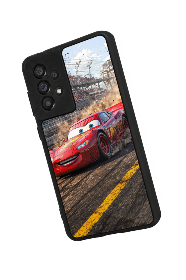 Samsung Galaxy A73 Uyumlu Şimsek McQueen Tasarımlı Glossy Premium Kılıf