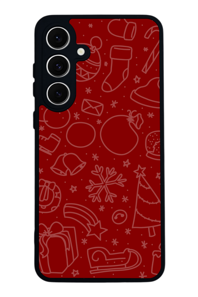 Samsung Galaxy A16 Uyumlu Yilbasi Christmas Tasarımlı Glossy Premium Kılıf