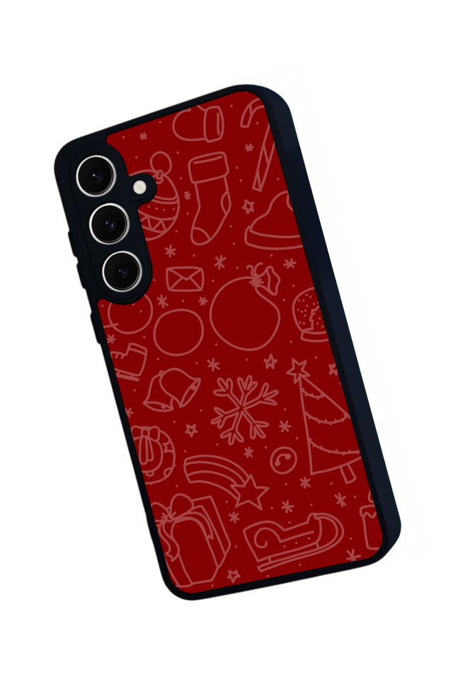 Samsung Galaxy A16 Uyumlu Yilbasi Christmas Tasarımlı Glossy Premium Kılıf