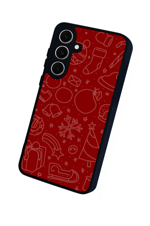 Samsung Galaxy A16 Uyumlu Yilbasi Christmas Tasarımlı Glossy Premium Kılıf