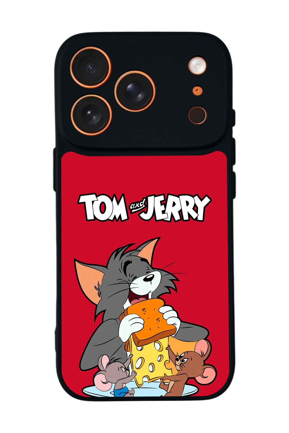 iPhone 17 Pro Uyumlu Tom And Jerry Tasarımlı Glossy Premium Kılıf