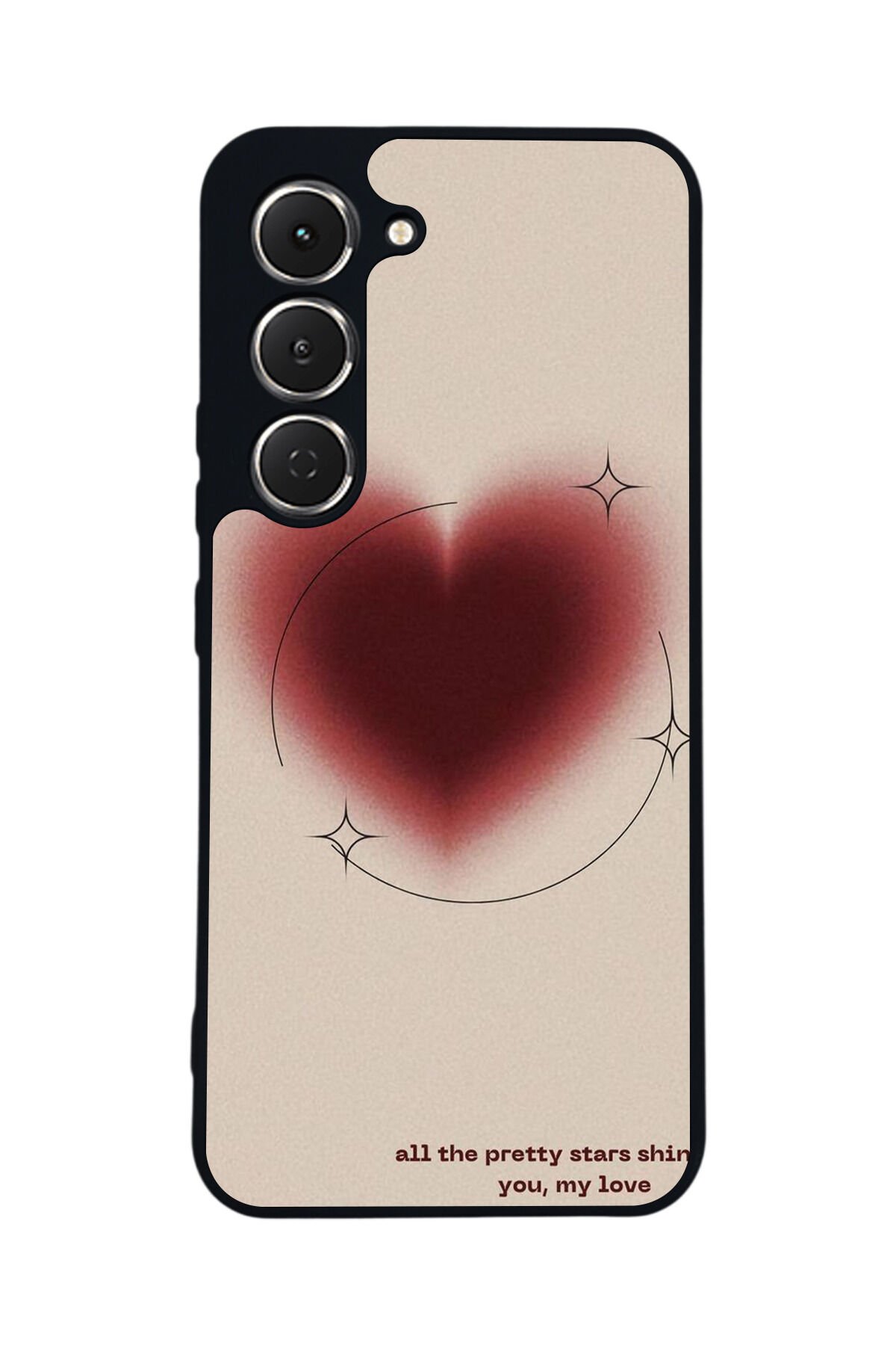 Tecno Spark 40 Pro Uyumlu Kalp Love Tasarımlı Glossy Premium Kılıf