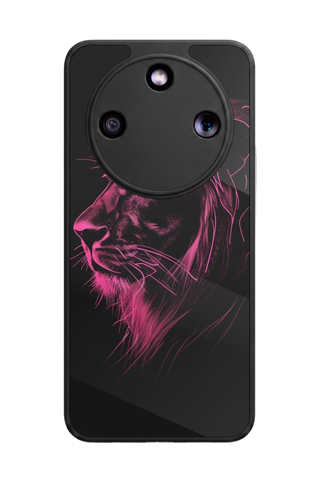 Honor Magic 8 Lite Uyumlu Aslan Tasarımlı Glossy Premium Kılıf