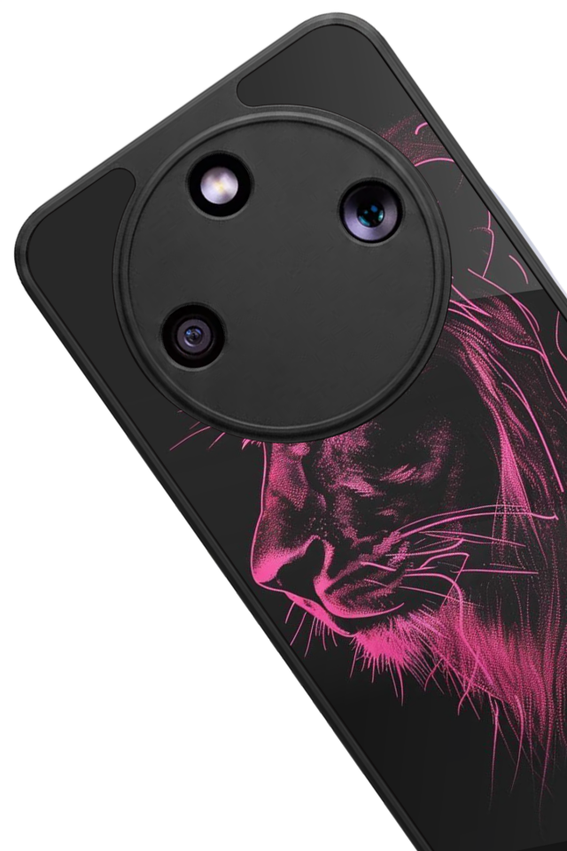 Honor Magic 8 Lite Uyumlu Aslan Tasarımlı Glossy Premium Kılıf