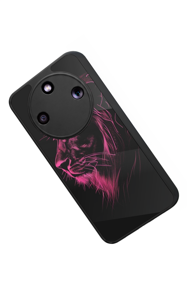 Honor Magic 8 Lite Uyumlu Aslan Tasarımlı Glossy Premium Kılıf