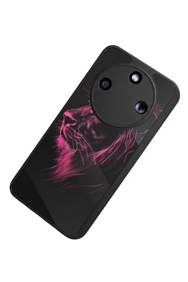 Honor Magic 8 Lite Uyumlu Aslan Tasarımlı Glossy Premium Kılıf