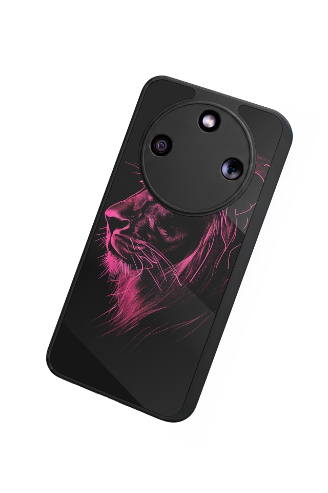 Honor Magic 8 Lite Uyumlu Aslan Tasarımlı Glossy Premium Kılıf