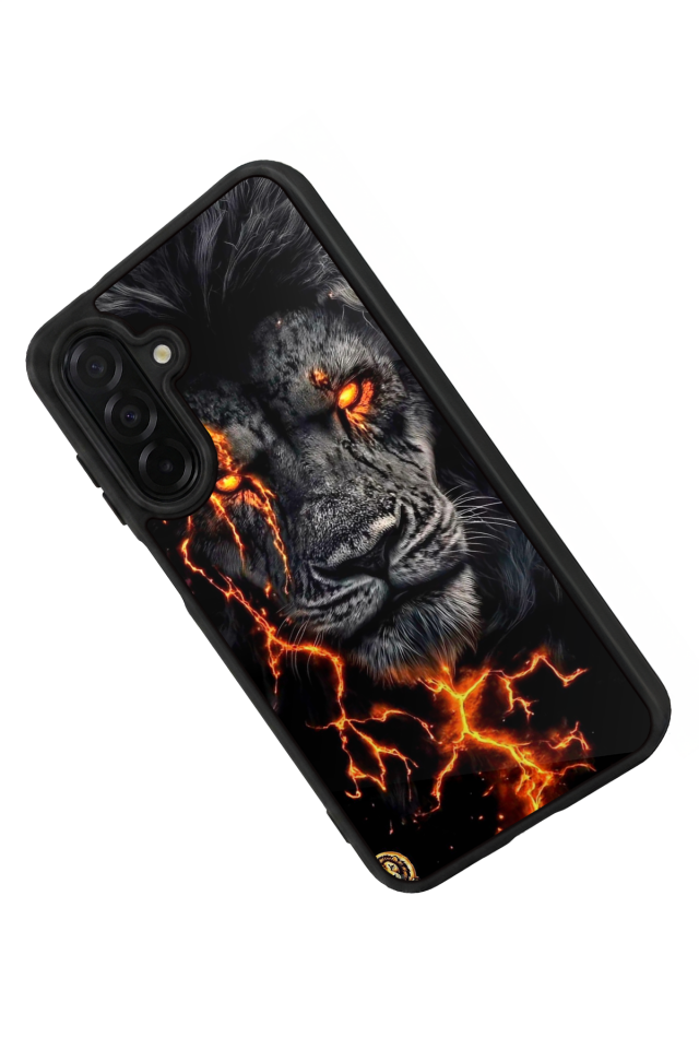 Samsung Galaxy A36 Uyumlu Aslan Tasarımlı Glossy Premium Kılıf
