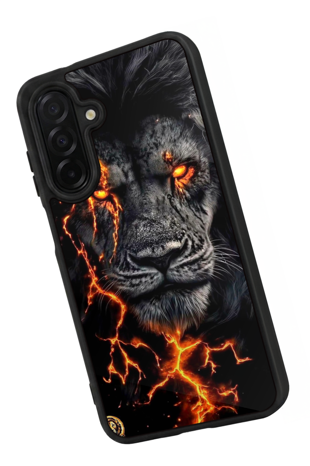 Samsung Galaxy A36 Uyumlu Aslan Tasarımlı Glossy Premium Kılıf