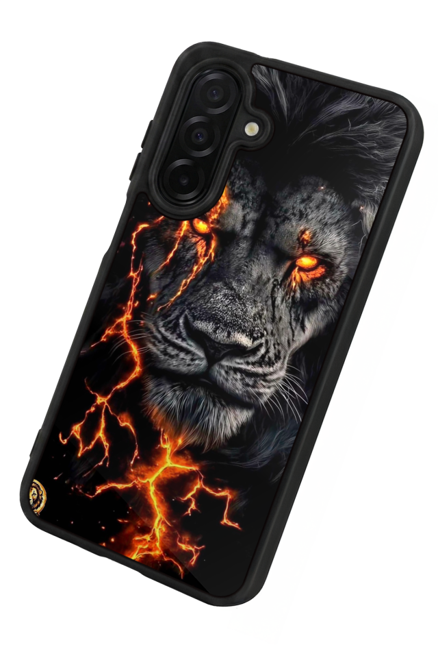 Samsung Galaxy A36 Uyumlu Aslan Tasarımlı Glossy Premium Kılıf