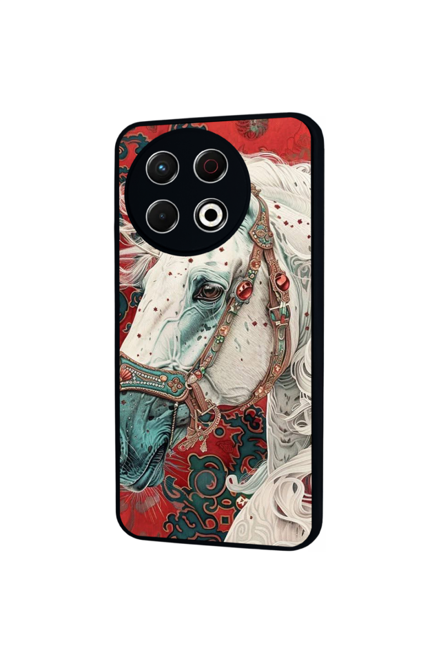 Tecno Spark 30 Pro Uyumlu At Horse Tasarımlı Glossy Premium Kılıf