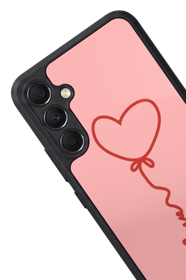 Samsung Galaxy A34 Uyumlu Kalp Love Tasarımlı Glossy Premium Kılıf